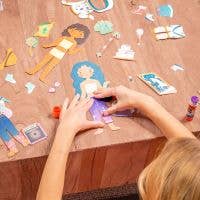 Stephen Joseph Gifts - Wholesale DIY Craft Kit - Kids - Paper Doll Kits1