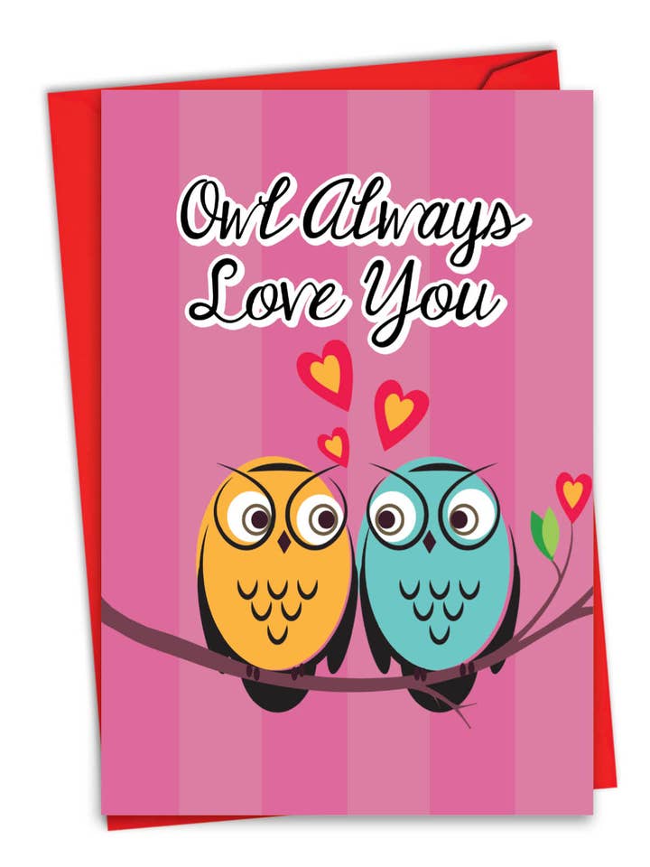 Carte de Saint-Valentin - Chouette Always Love You pour la vente par NobleWorks