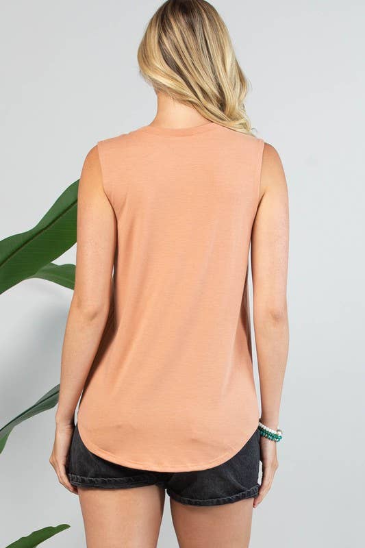 Avery - Vente Débardeur – femme - HAUT SANS MANCHES IMPRIMÉ À POINT DE BOTTE AV079-ALEX11