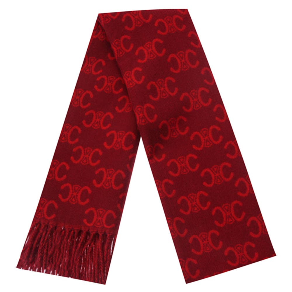 JOIA ACCESSORIES - Vente Écharpe – femme - ÉCHARPE OBLONGUE À FRANGES MONOGRAMME SIMBOL, LVSC 1531