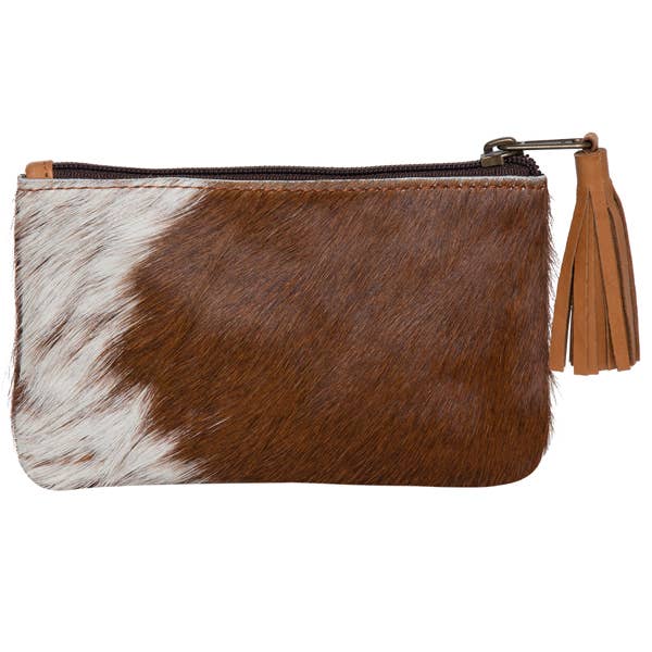 The Design Edge - Wholesale Clutch Bag - Women's - Small Tassel Cowhide Purse - York (71015)
