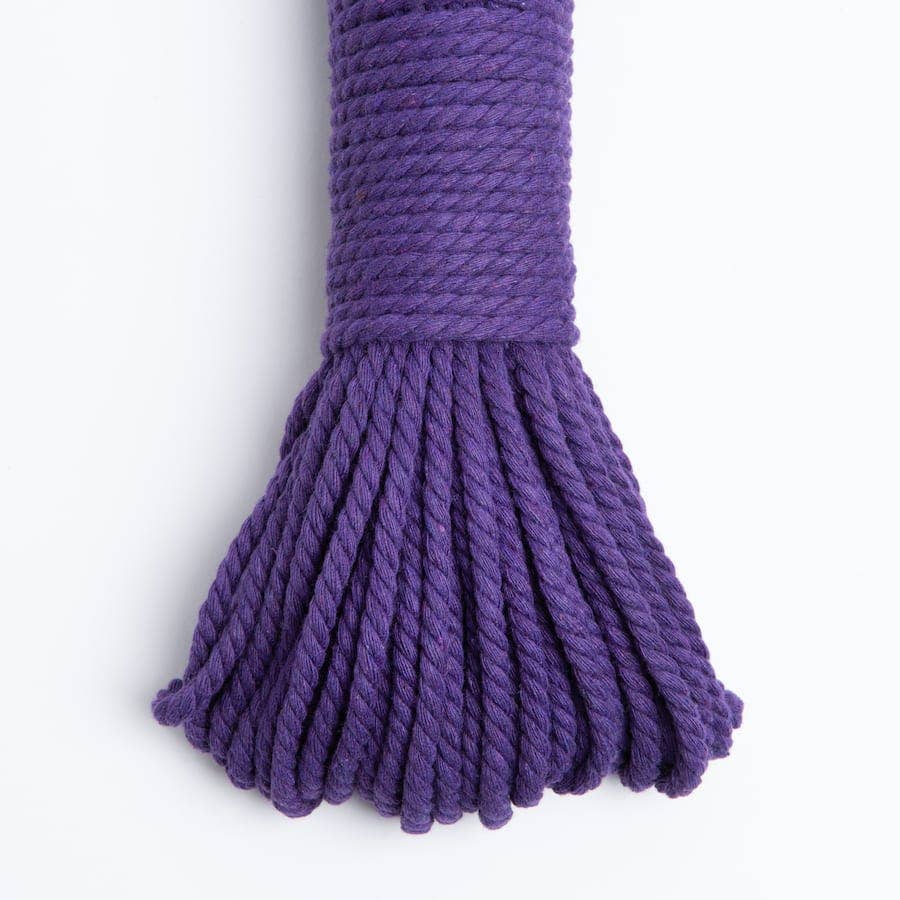 Wool Couture Company – material para artesanato por atacado – Corda Macrame Cord 5mm em Roxo2