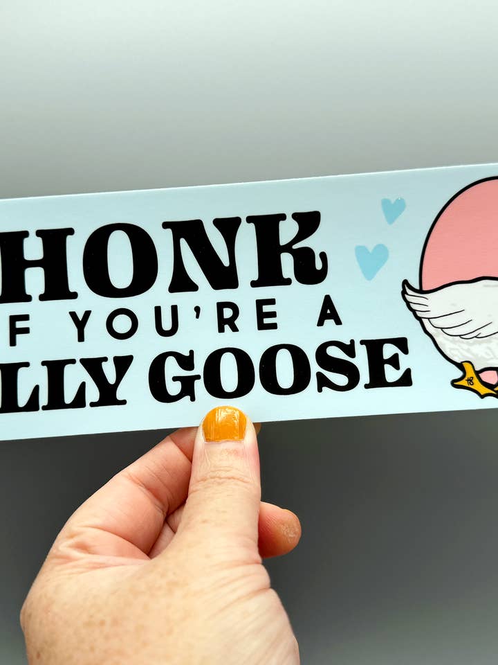 Autoaufkleber - Honk If You're A Silly Goose für den Großhandel von The Red Swan Shop
