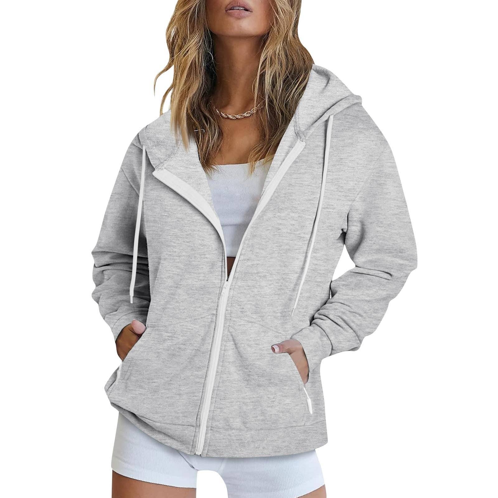 SALINA TRADING INC - Wholesale Hoodie - Women's - Unisex Hooded Zipper Jacket Casual Sports Hoodie11