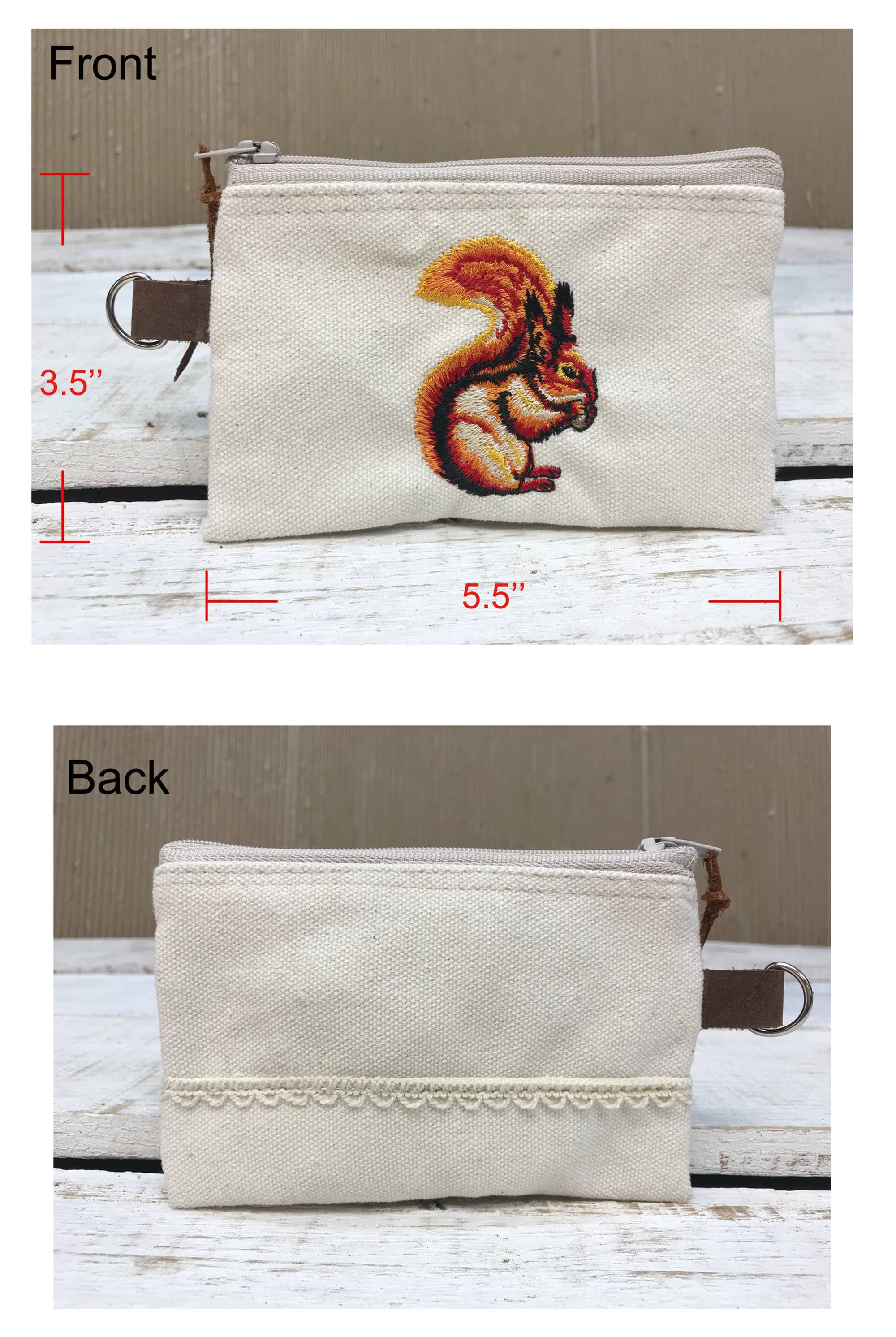 Oakpo Paper Co. - Wholesale Coin Purse - Women's - Coin Purse, Canvas Zipper Bag, Embroidery Coin Pouch5