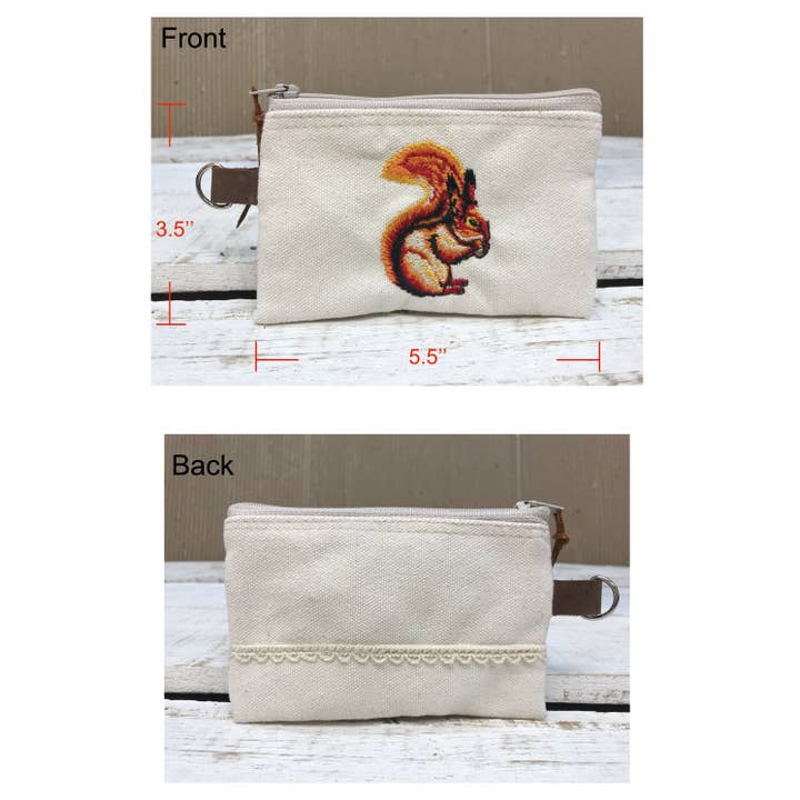 Oakpo Paper Co. - Wholesale Coin Purse - Women's - Coin Purse, Canvas Zipper Bag, Embroidery Coin Pouch5