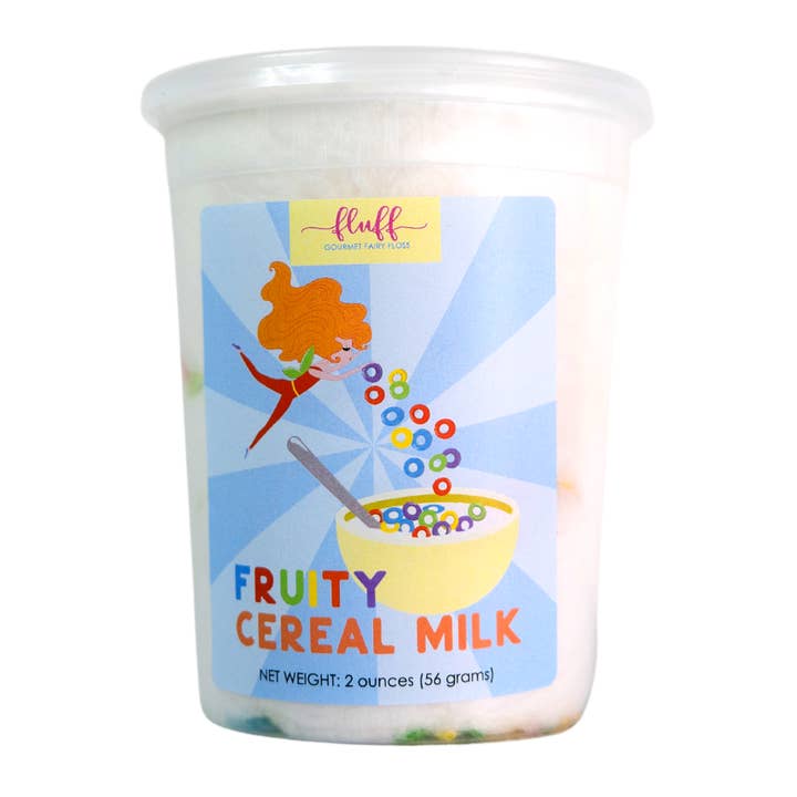 Fluff gourmet fairy floss – Großhandel Zuckerwatte – fruchtige Getreidemilch
