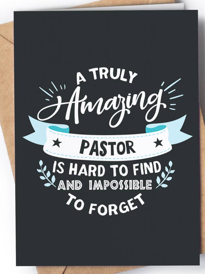 Pastor takkekort - Pastos påskønnelsesgaver - GC022 for engroshandel hos Greeting Cards for Everyone