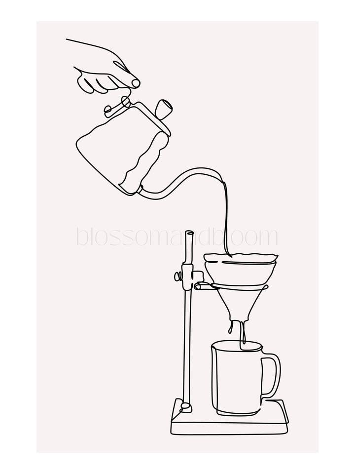 Tazze da caffè con filtro Line Art per la vendita all'ingrosso da parte di Blossom & Bloom