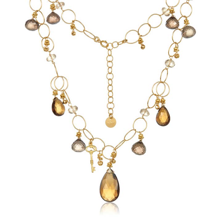 Smoky Quartz Necklace for wholesale by Mabel Chong