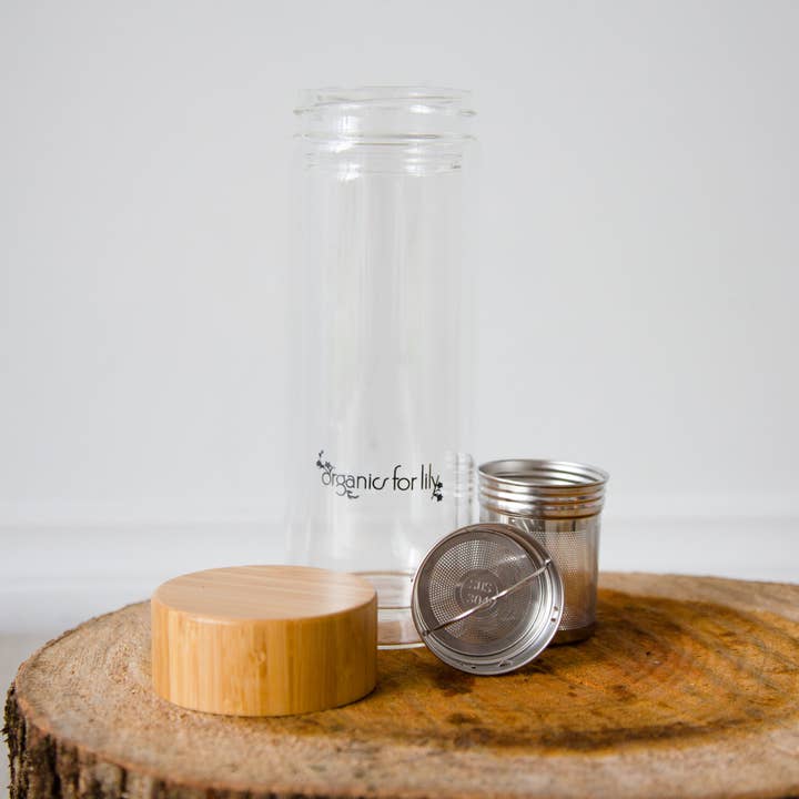 Organics for lily - Wholesale Tea pot - Glass Tea Bottle 400mL4