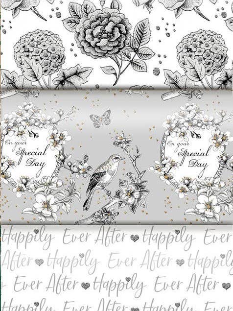 Umweltfreundliches langlebiges Liebe FSC™ Hochzeitsgeschenkpapier für den Großhandel von The Unique Paper Company US