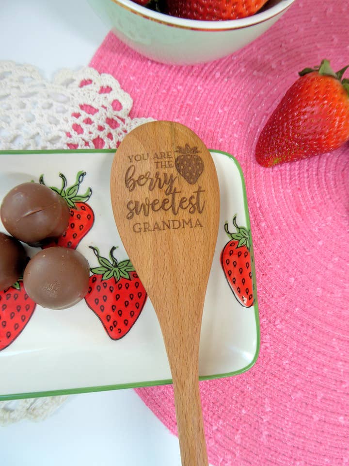 Engraved wooden spoons for wholesale by AFewSpareMoments