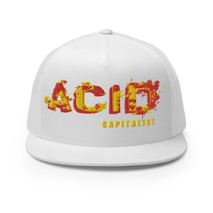 Casquette de camionneur Révolution Capitaliste Acide pour la vente par Pixel Gallery