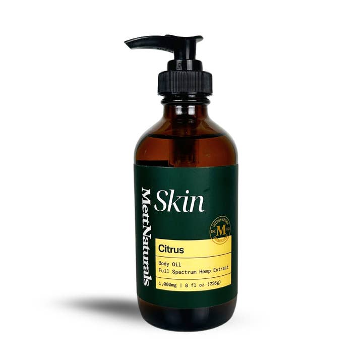 Skin, CBD Full Spectrum Body Oil - Citrus for wholesale by Mett Naturals CBD
