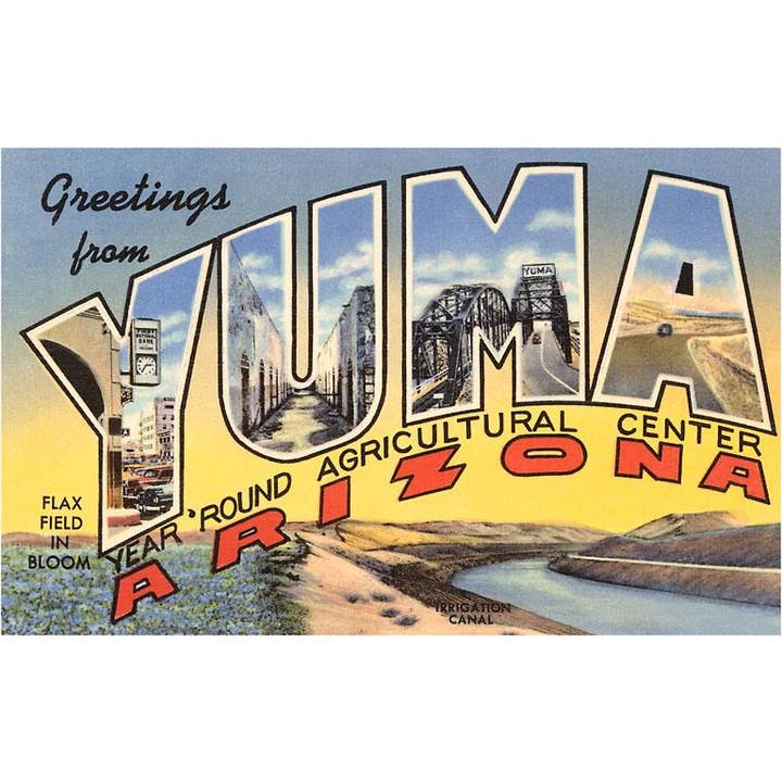 Magnete AZ-253 Saluti da Yuma per la vendita all'ingrosso da parte di Found Image Press