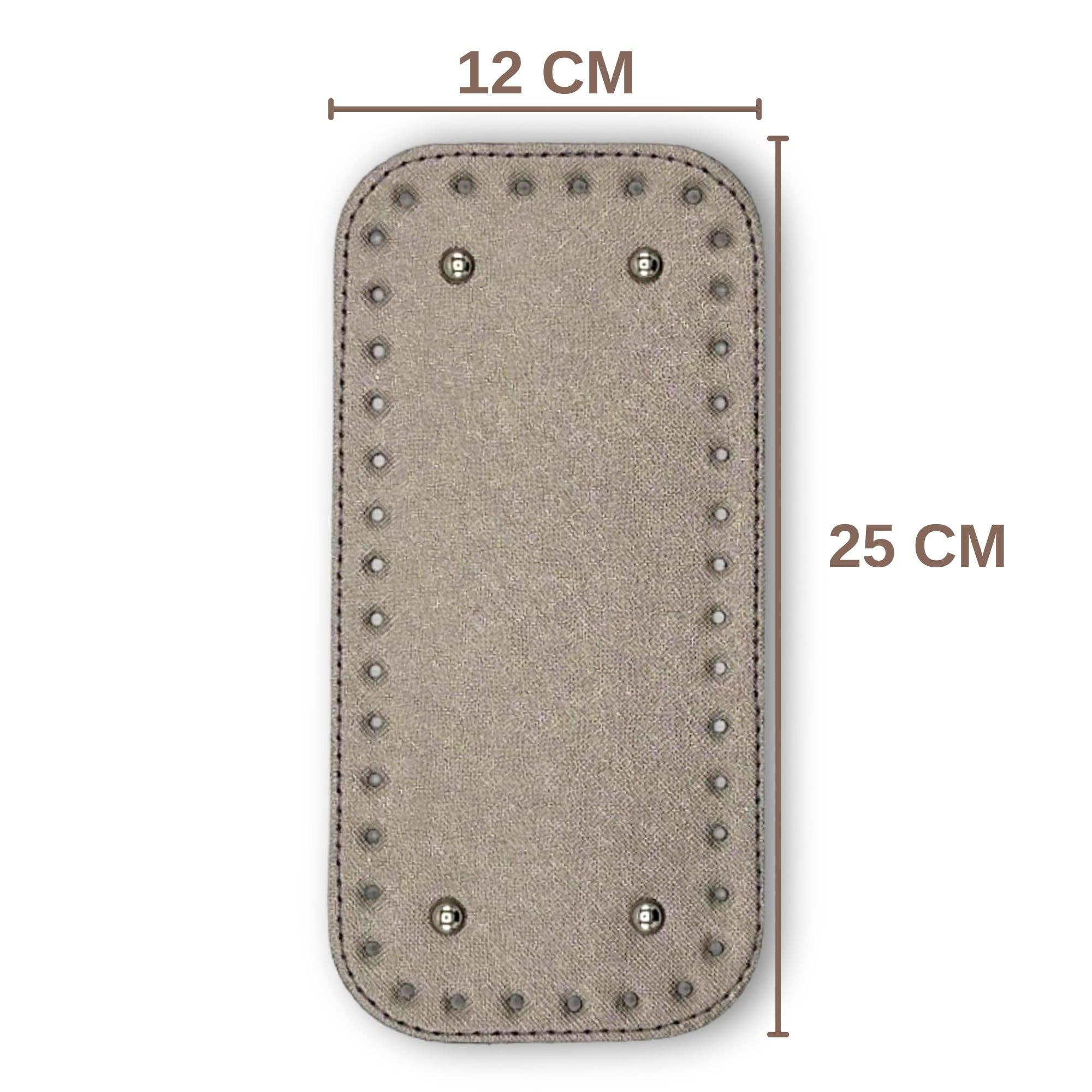 Sensy - Venta al por mayor Material para punto/ganchillo - Base para bolso mediano y base inferior de poliuretano, 12 cm x 25 cm15