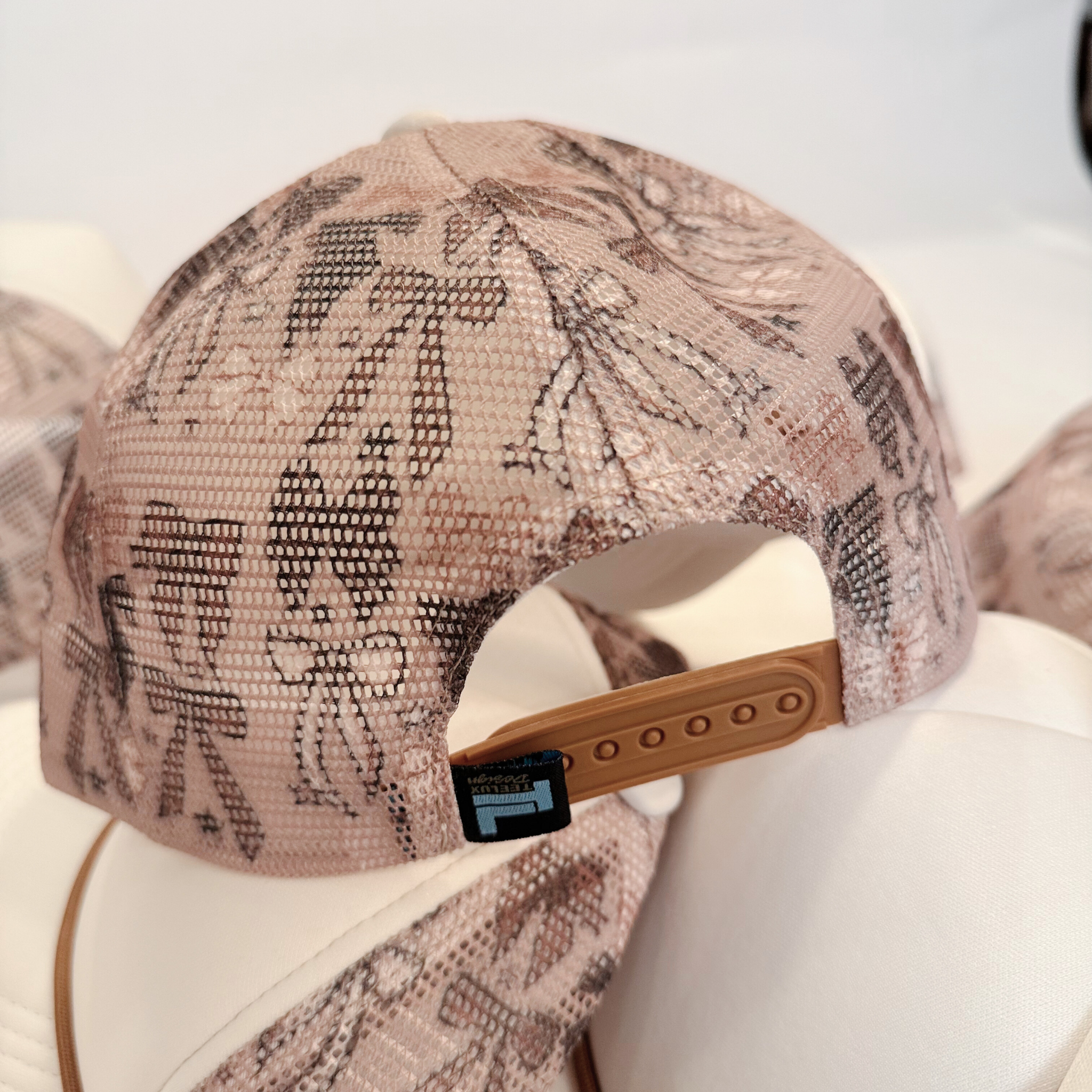 TEELUX - Wholesale Trucker Hat - Unisex - TEELUX - BOW TRUCKER HAT BLANK -  Neutral brown2