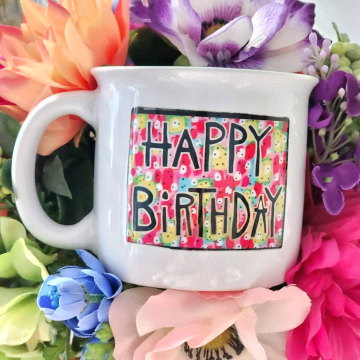 Kampvuurmok voor gelukkige verjaardag voor wholesale door Julie Abbott Art