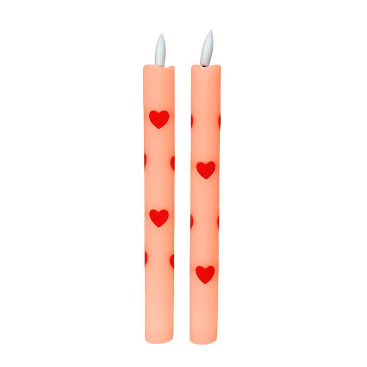 LED Pillar Candle Orange Crush - Set of 2 for wholesale by Aifcandles
