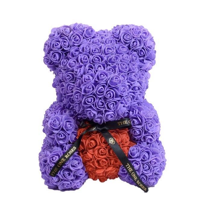 Paarse rode hart rozenbeer voor wholesale door The One Roses
