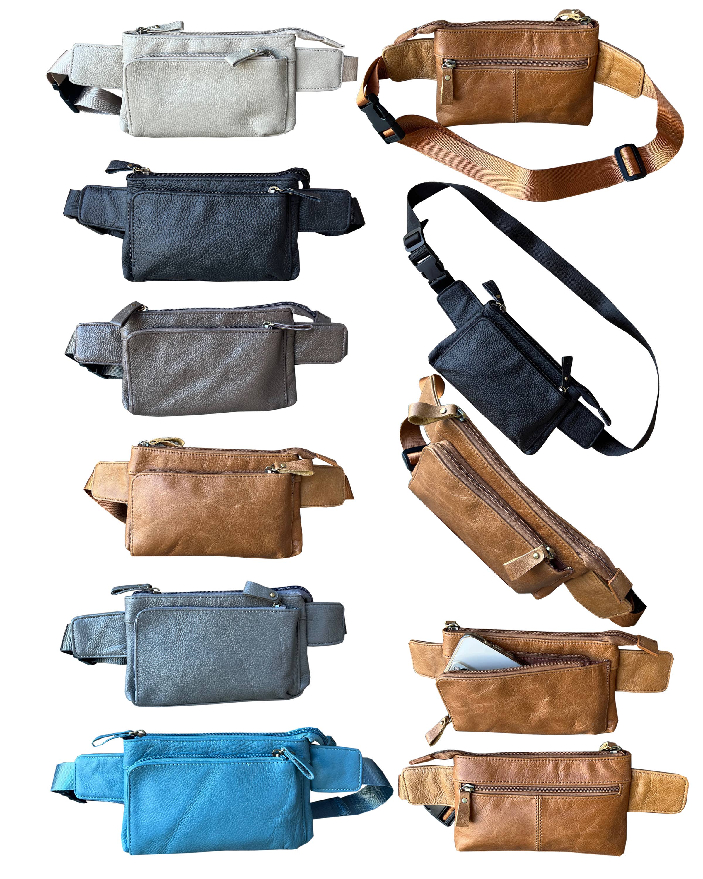 Roma Leathers, Inc. - Wholesale Belt Bag - Women's - 3071 Sling pack fanny waist pack9