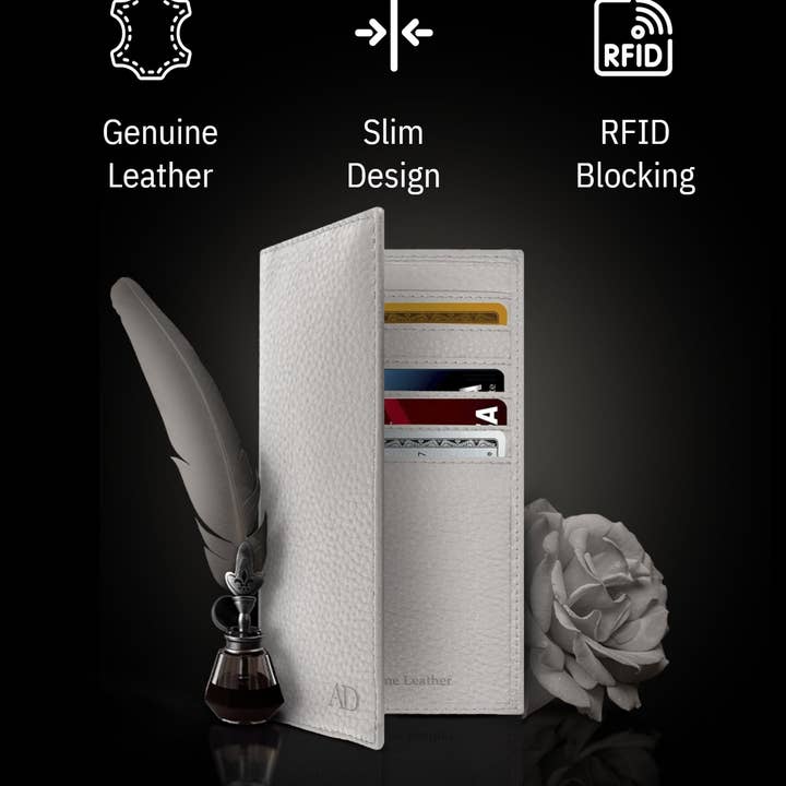 Access Denied Accessories - Wholesale Wallet - Unisex - Genuine Leather Checkbook Cover For Women &Men RFID Blocking79