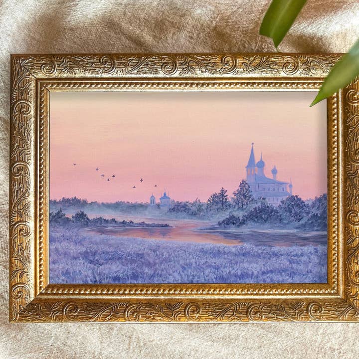 Winter Fantasy Russian Sunrise Giclee Art Print for wholesale by Desert Light Co.