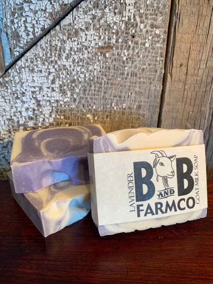 Lavender Goat Milk Soap for wholesale by B and B Farmco