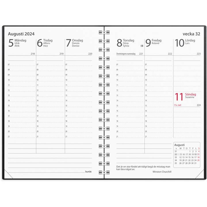 Burde Publishing AB - Wholesale Calendar - Calendar 2024 Prestige black plastic1