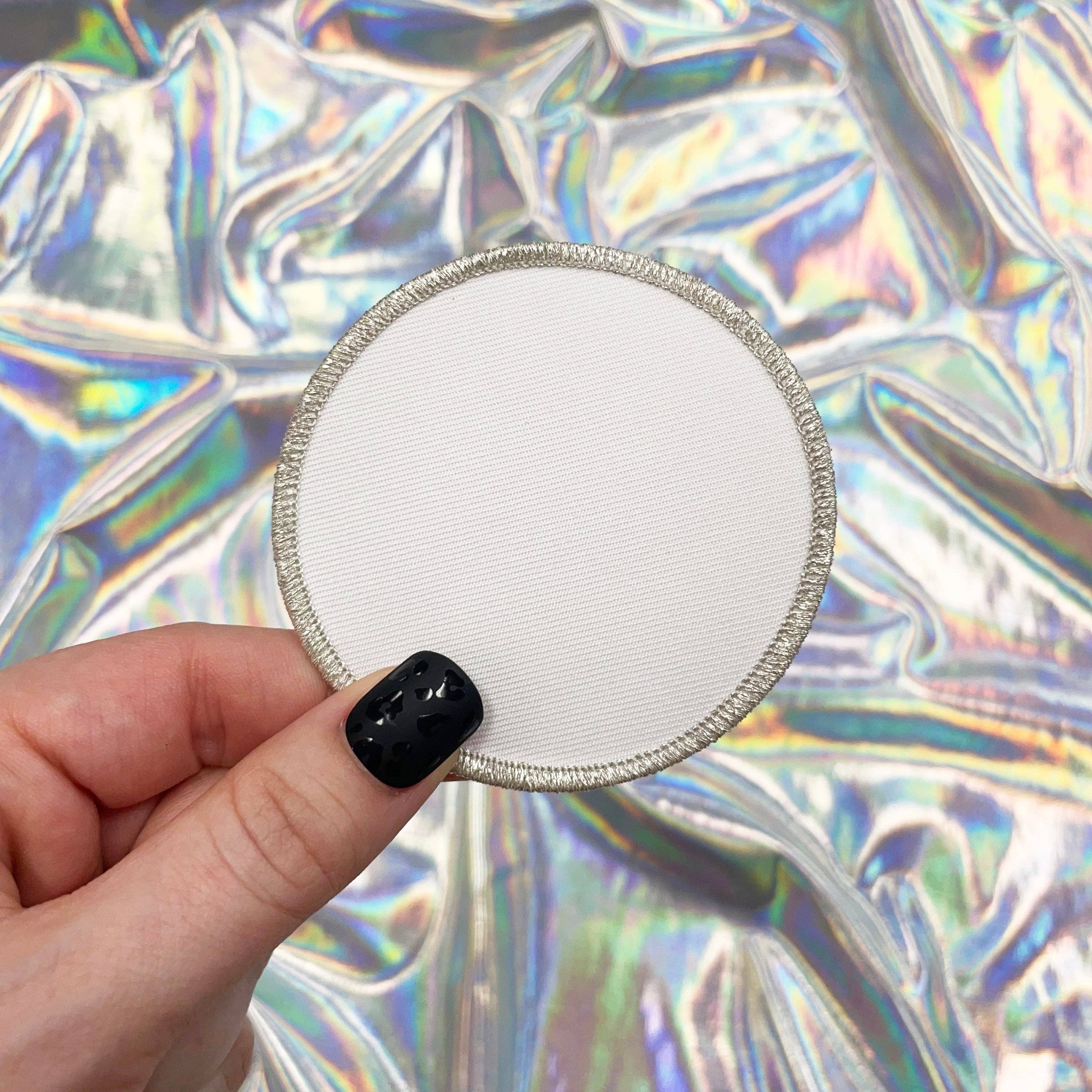 The Crafty Engineer - Wholesale Patch - Blank Sublimation Patches with Metallic Border - Individual0