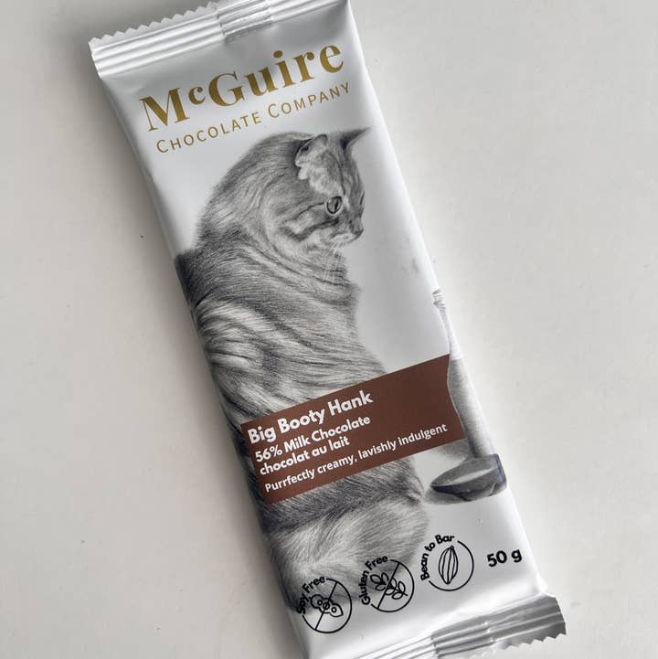 Big Booty Hank 56% Milk Chocolate for wholesale by McGuire Chocolate Company