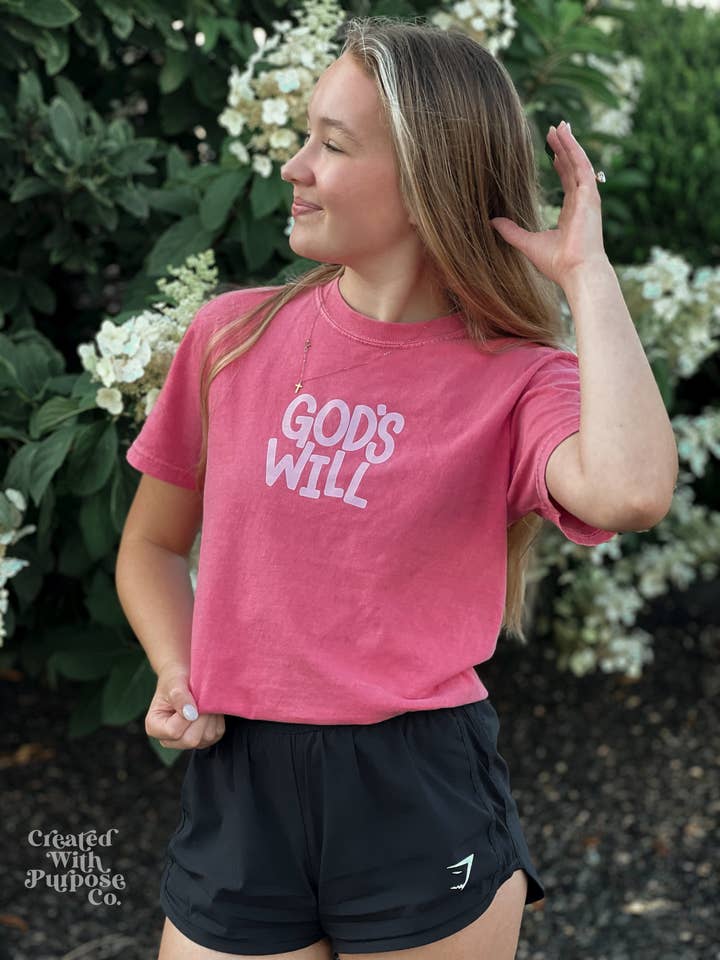 GOD'S WILL TEE for wholesale by Created With Purpose Co.