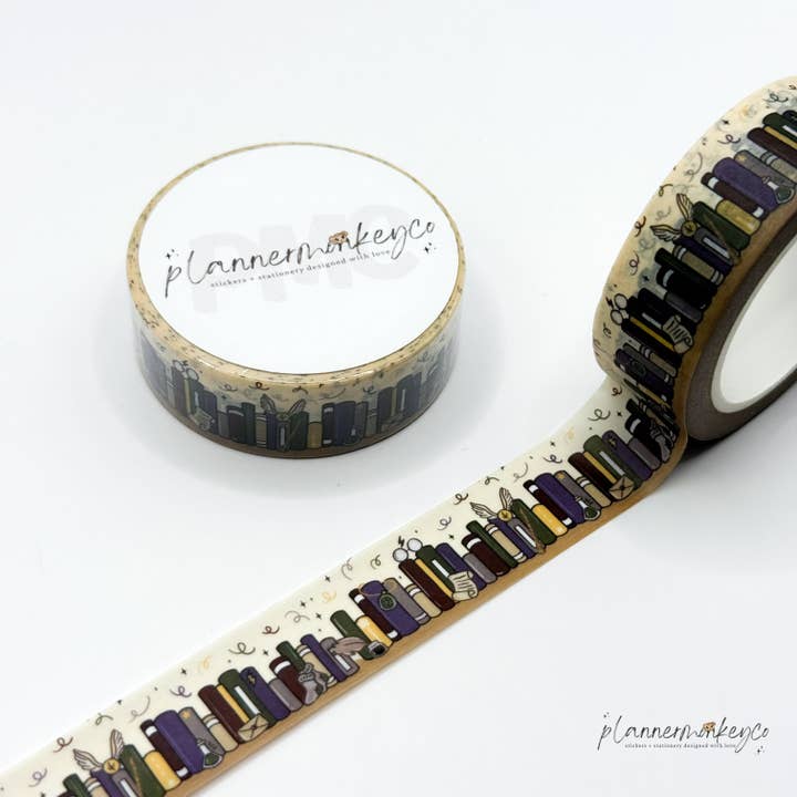 Bookshelf 15.0 Ministry Of Plans Washi Tape | 15MM for wholesale by Plannermonkeyco