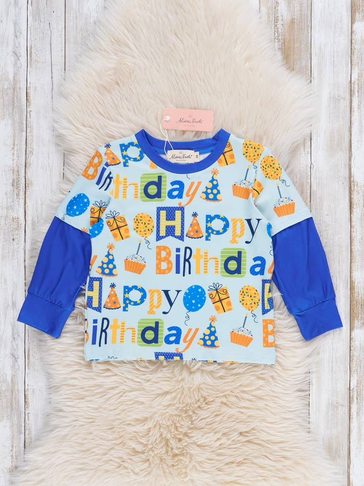 Marie Nicole Clothing - Wholesale T-Shirt - Kids - Happy Birthday Wishes Shirt