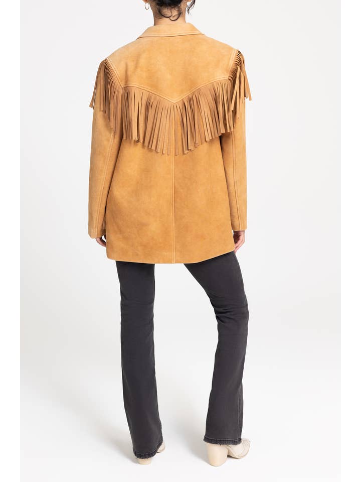 Miss Me - Wholesale Jacket - Women's - MJ0826L- FRINGE JACKET4