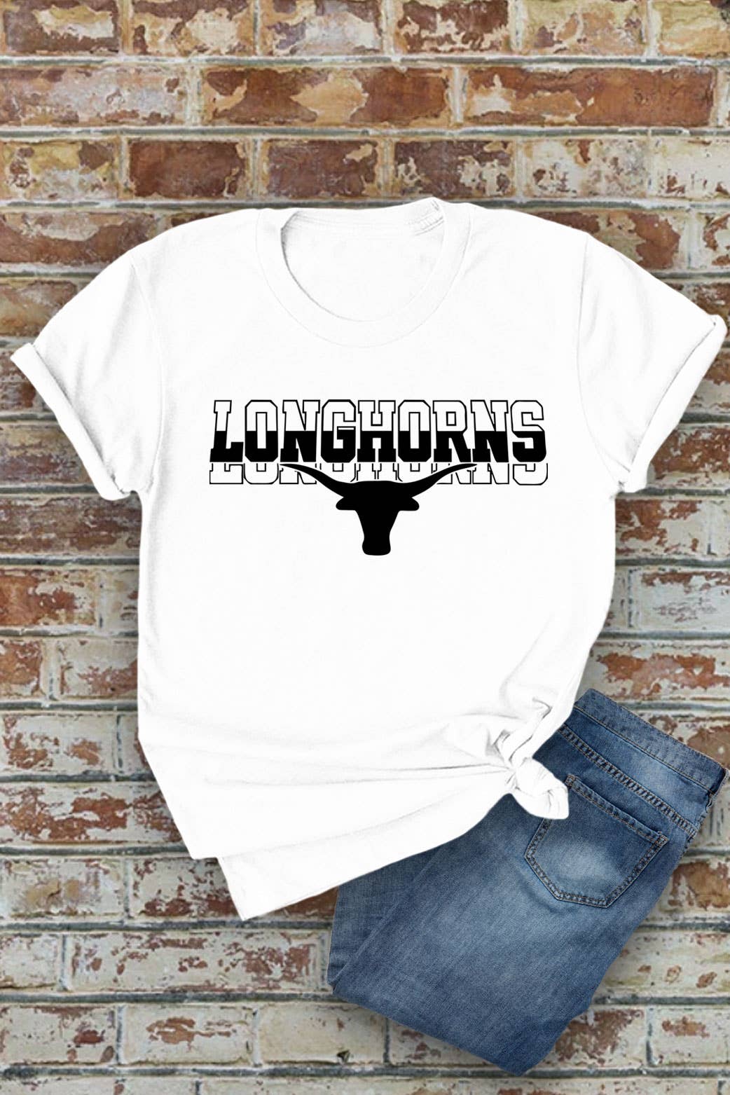 Top Avenue - Wholesale Screen Printed T-Shirt - Women's - Longhorns, Western, Rodeo, Unisex Round Neck T-Shirt0