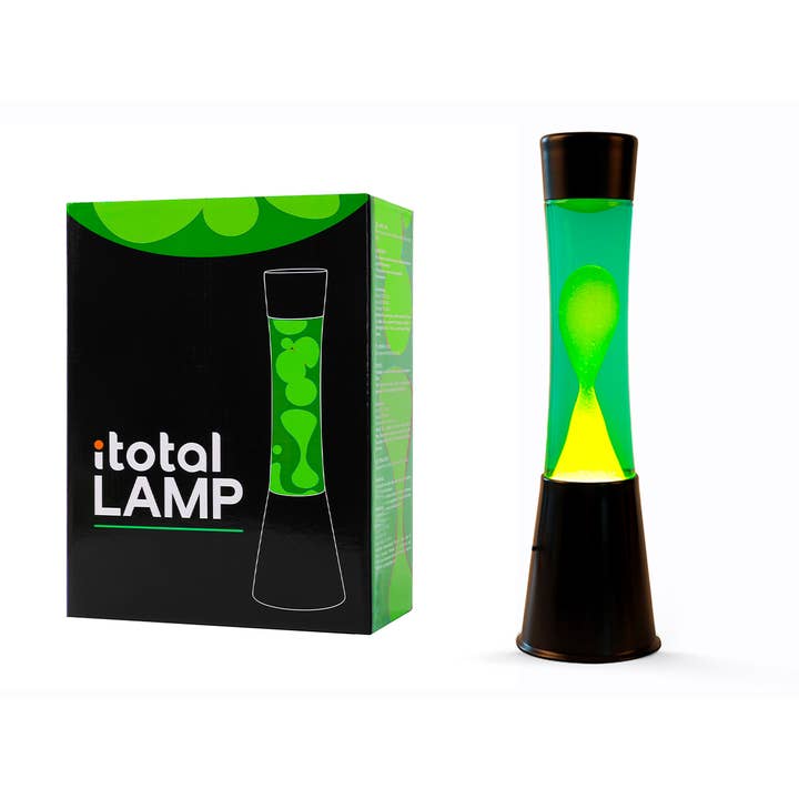 I-Total, I-Drink - Wholesale Lava Lamp - 40 Cm Lava Lamp With Black Base, Green Liquid