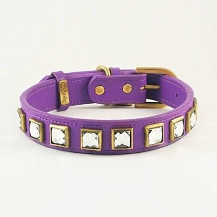 Monte Carlo Collar/Correa - Morado para venta al por mayor de Dosha Dog