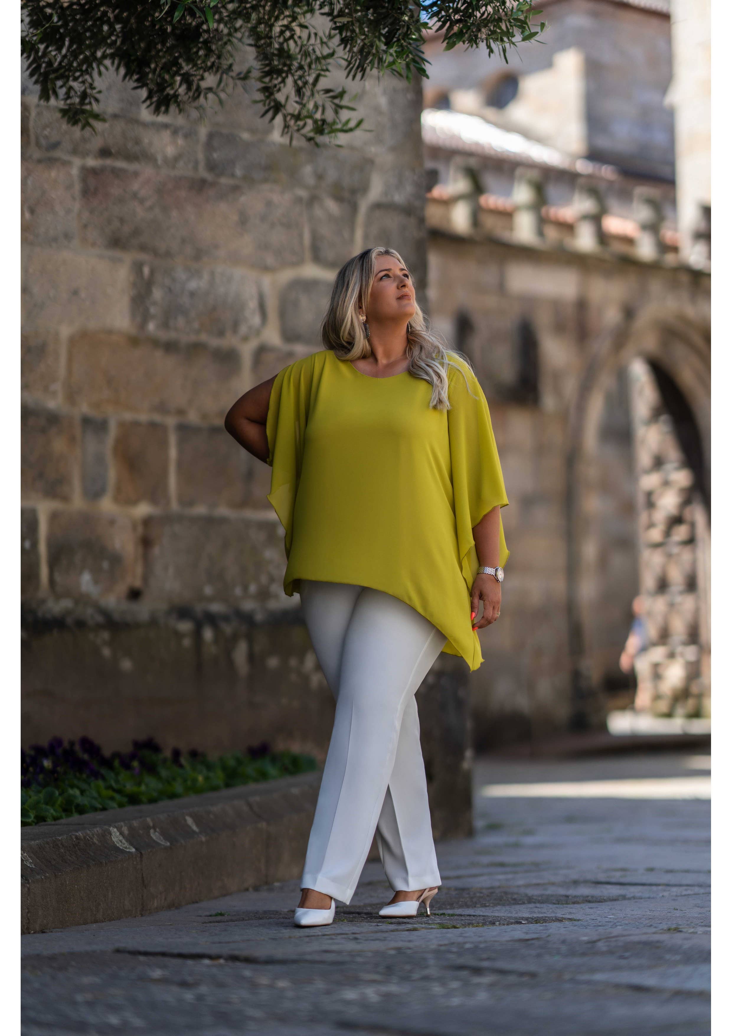 Teresa Cardoso Oliveira - Wholesale Pants - Women's - 233026 - Plus Size Spring Summer Collection Fabric Pants