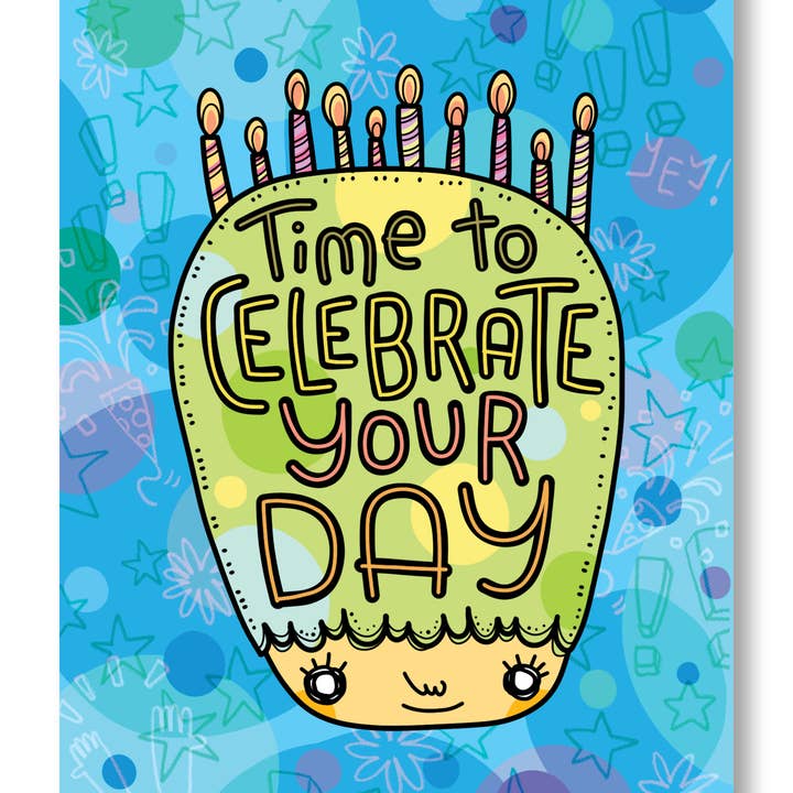 Chika Ando Illustration - Wholesale Birthday Card - Birthday Greeting Card - Time to Celebrate