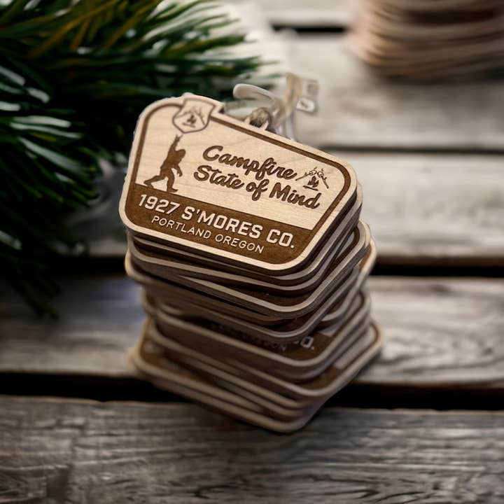 Wild Larch Creative - Wholesale Ornament - CUSTOM Wood Ornament | Custom Christmas Wood Ornament Eco