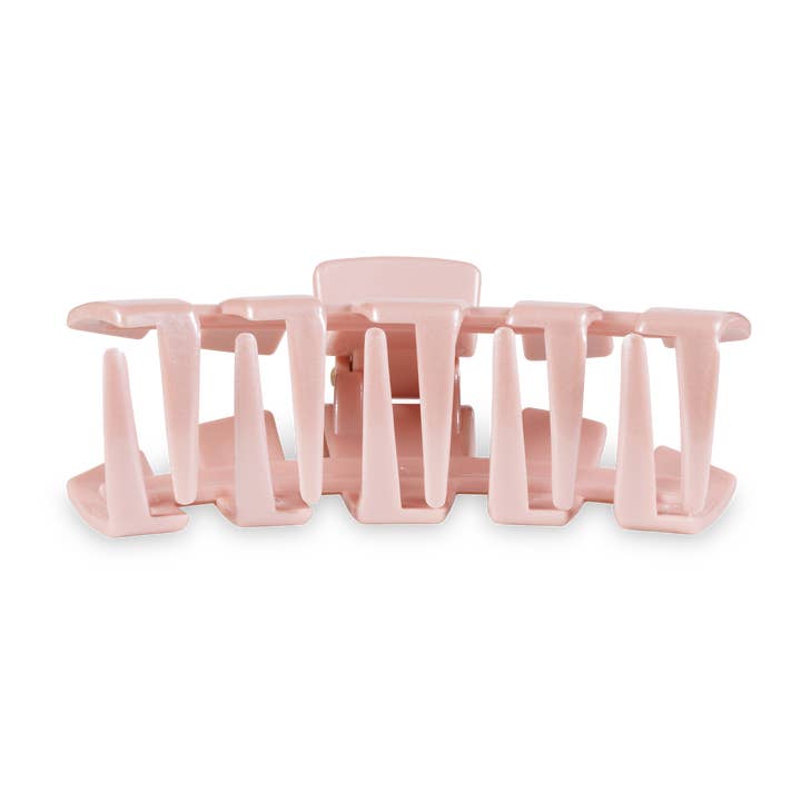 TELETIES - Wholesale Hair Clip - Women's - Classic Hair Clip | Large | Pearly Pink