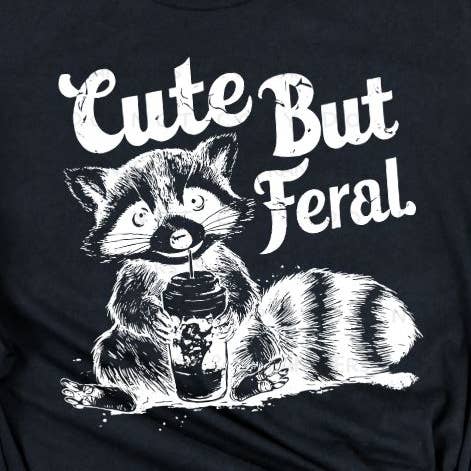 Cute mas Feral Branco - Transferência DTF por atacado de Sassy and Sublime