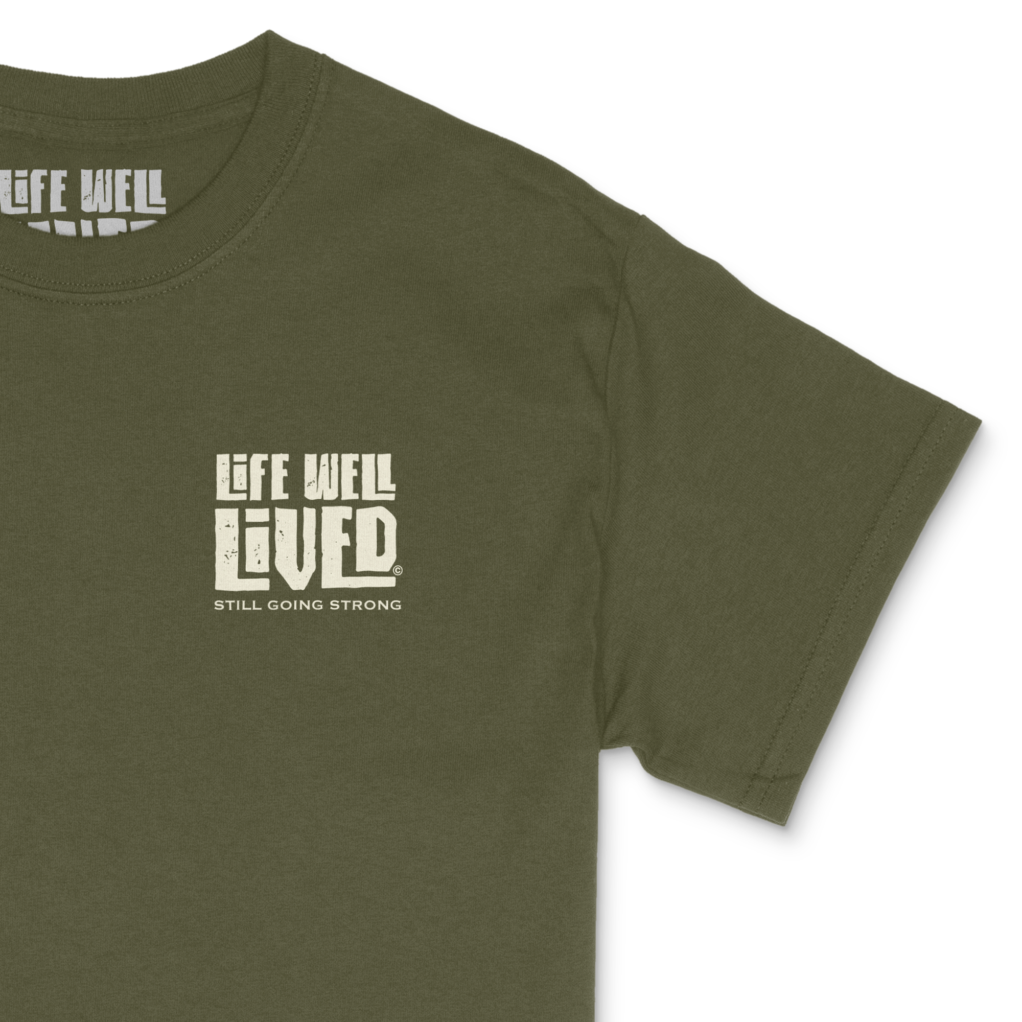 Life Well Lived – wholesale Screen printed t-shirt – Men′s – Gone Fishing T-Shirt1
