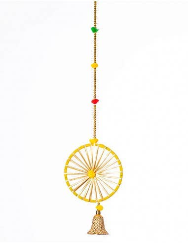 Kimago's Home – wholesale Ornament – Circle and Bell Ethnic Decoration Pendant0