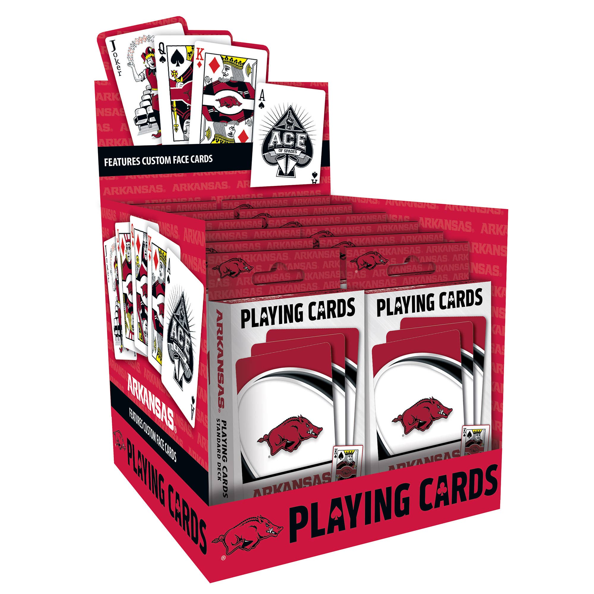 Masterpieces Puzzles - Wholesale Playing Cards - Arkansas Razorbacks Playing Cards3