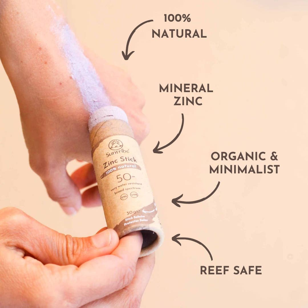 Suntribe - Wholesale Sunscreen - Suntribe Organic Mineral Zinc Sun Stick SPF 50 Mud Tint1