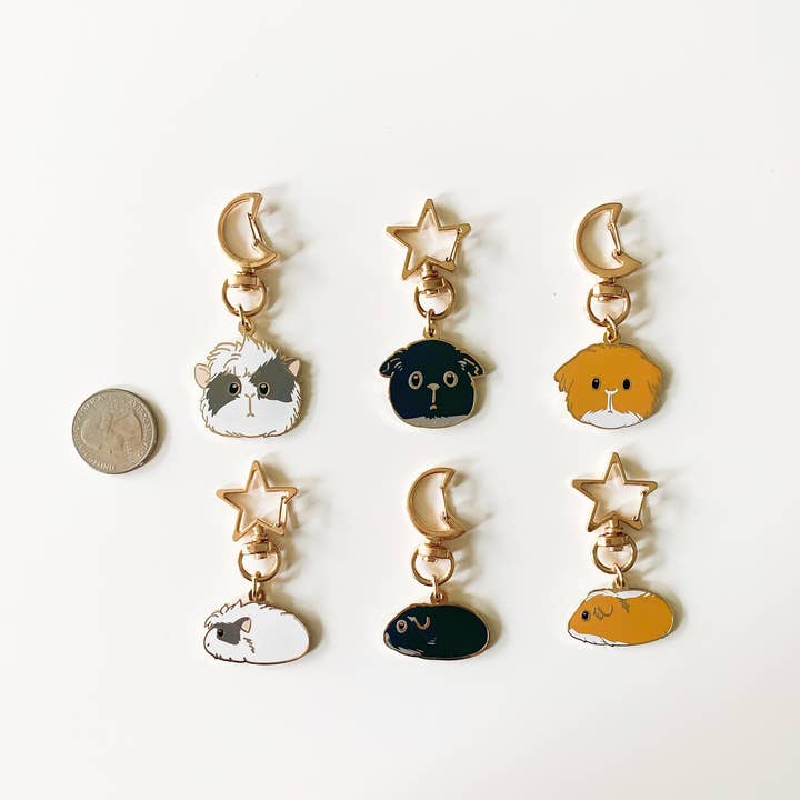 HolyGuacamolly - Wholesale Keychain - Women's - Original Design Guinea Pig Keychains Set3