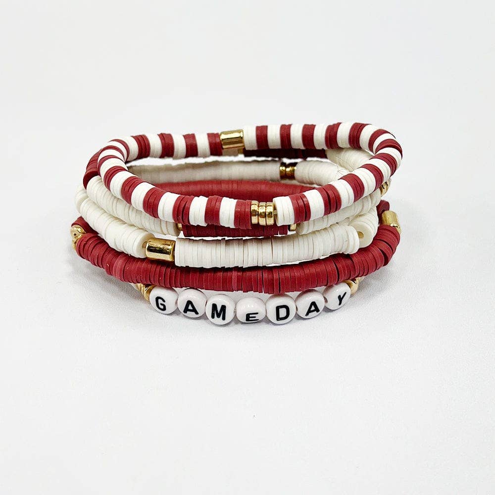 MiMi Wholesale - Wholesale Jewelry Set - JB1001 Gameday Stretch Bracelet Set7